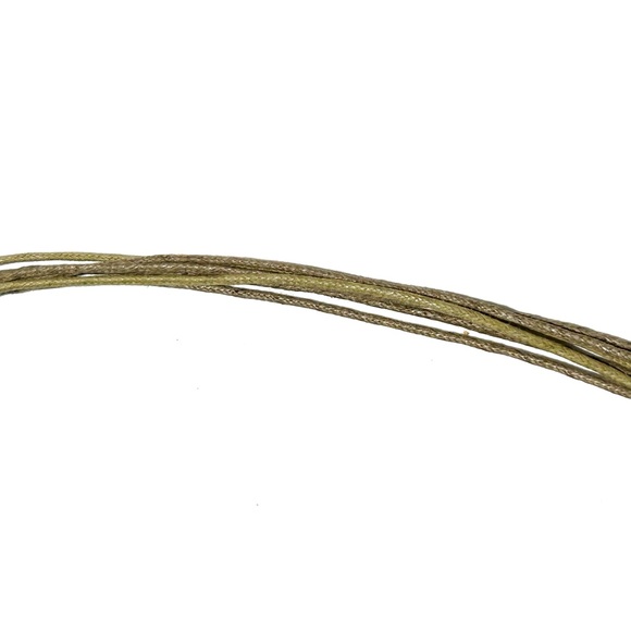 Boho Brown Gold Beige Pearlized Layered Round Circle Loop Pendant Rope Necklace - Picture 8 of 8